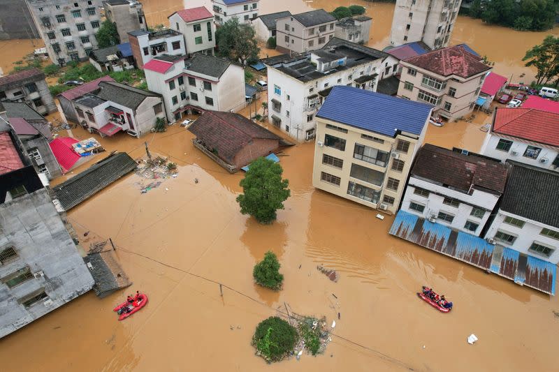 Flooding in Pingjiang county