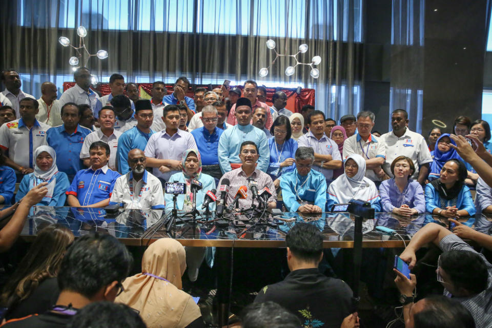 PKR deputy president Datuk Seri Mohamed Azmin Ali speaks during a news conference at AMES Hotel in Melaka December 7, 2019. — Picture by Yusof Mat Isa