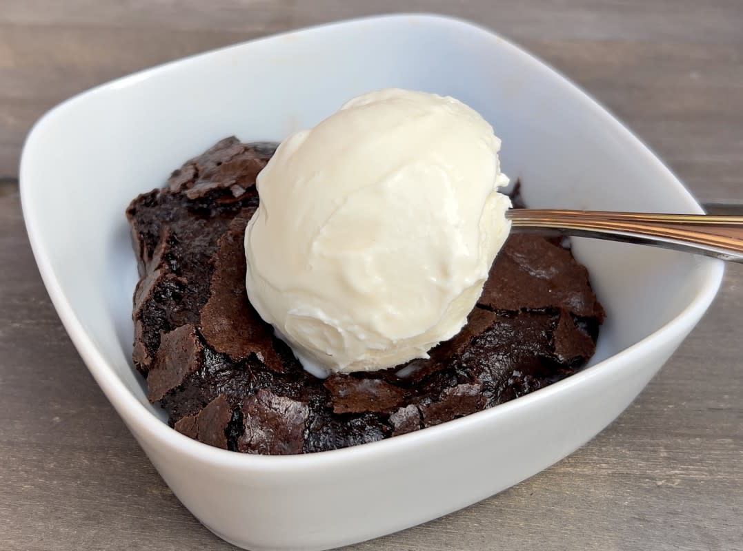<p>Theresa Greco</p><p>This decadent chocolate dessert from Ina Garten is one you eat with a spoon and a treat you will still be thinking about hours after the last bite has been savored.</p><p><strong>Get the recipe: </strong><strong><a href="https://parade.com/recipes/ina-garten-brownie-pudding" rel="nofollow noopener" target="_blank" data-ylk="slk:Ina Garten's Brownie Pudding;elm:context_link;itc:0;sec:content-canvas" class="link rapid-noclick-resp">Ina Garten's Brownie Pudding</a></strong></p><p><strong>Related: <a href="https://parade.com/1134932/katieworkman/ina-garten-best-recipes/" rel="nofollow noopener" target="_blank" data-ylk="slk:19 Classic Ina Garten Recipes That Prove She's the GOAT;elm:context_link;itc:0;sec:content-canvas" class="link rapid-noclick-resp">19 Classic Ina Garten Recipes That Prove She's the GOAT</a></strong></p>