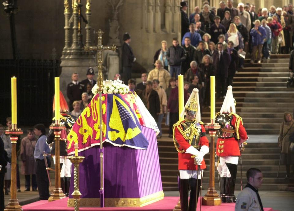 The Queen Mother’s lying in state (Stefan Rousseau/PA) (PA Archive)