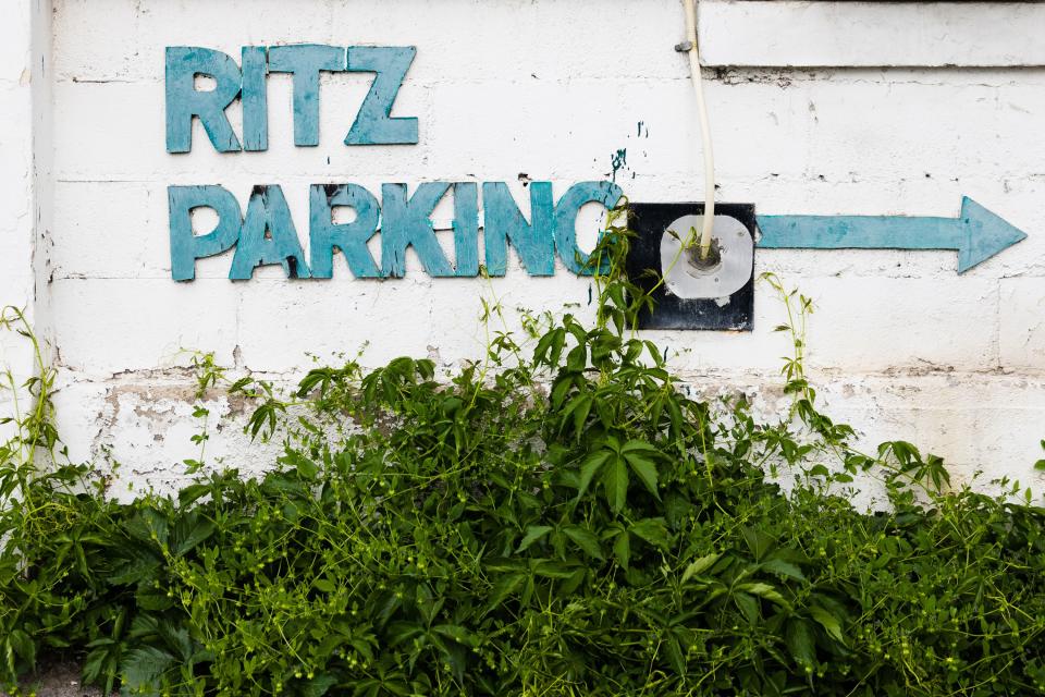 A sign for parking is seen at the Ritz Theater in Tooele on June 9, 2023. | Ryan Sun, Deseret News