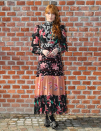 <p>Florence Welch was her typical boho self in a long printed dress. <i>[Photo: Instagram/gucci]</i> </p>