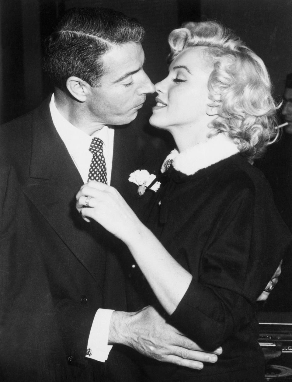 Joe DiMaggio and Marilyn Monroe