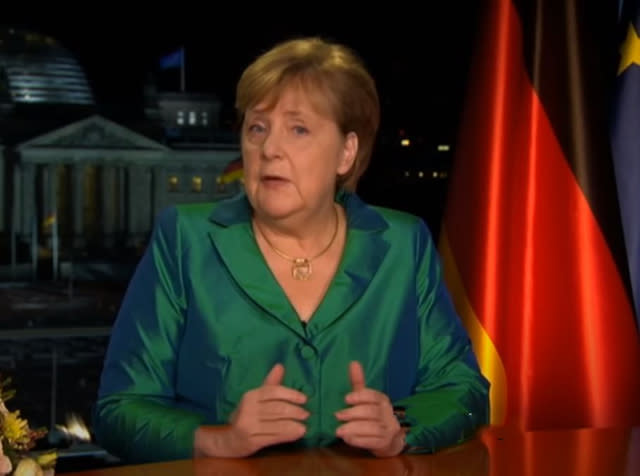德國總理梅克爾在年終演說中表示，2020是她任總理以來最艱困的一年，但新冠疫苗的問市令2021年充滿盼望！（Photo by 網路截圖／資料照片）