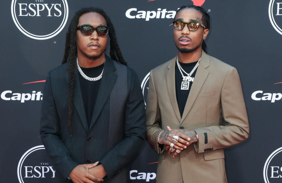 Takeoff and Quavo were extremely close before the rapper's tragic death credit:Bang Showbiz