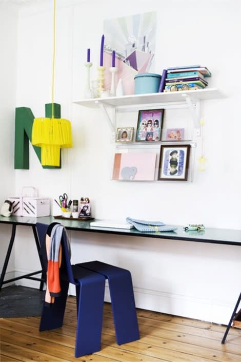 Glass Desk Workspace