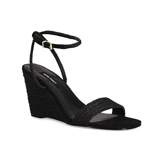 Nine West Nile7 Ankle-Strap Wedge Sandals. Image via The Bay.