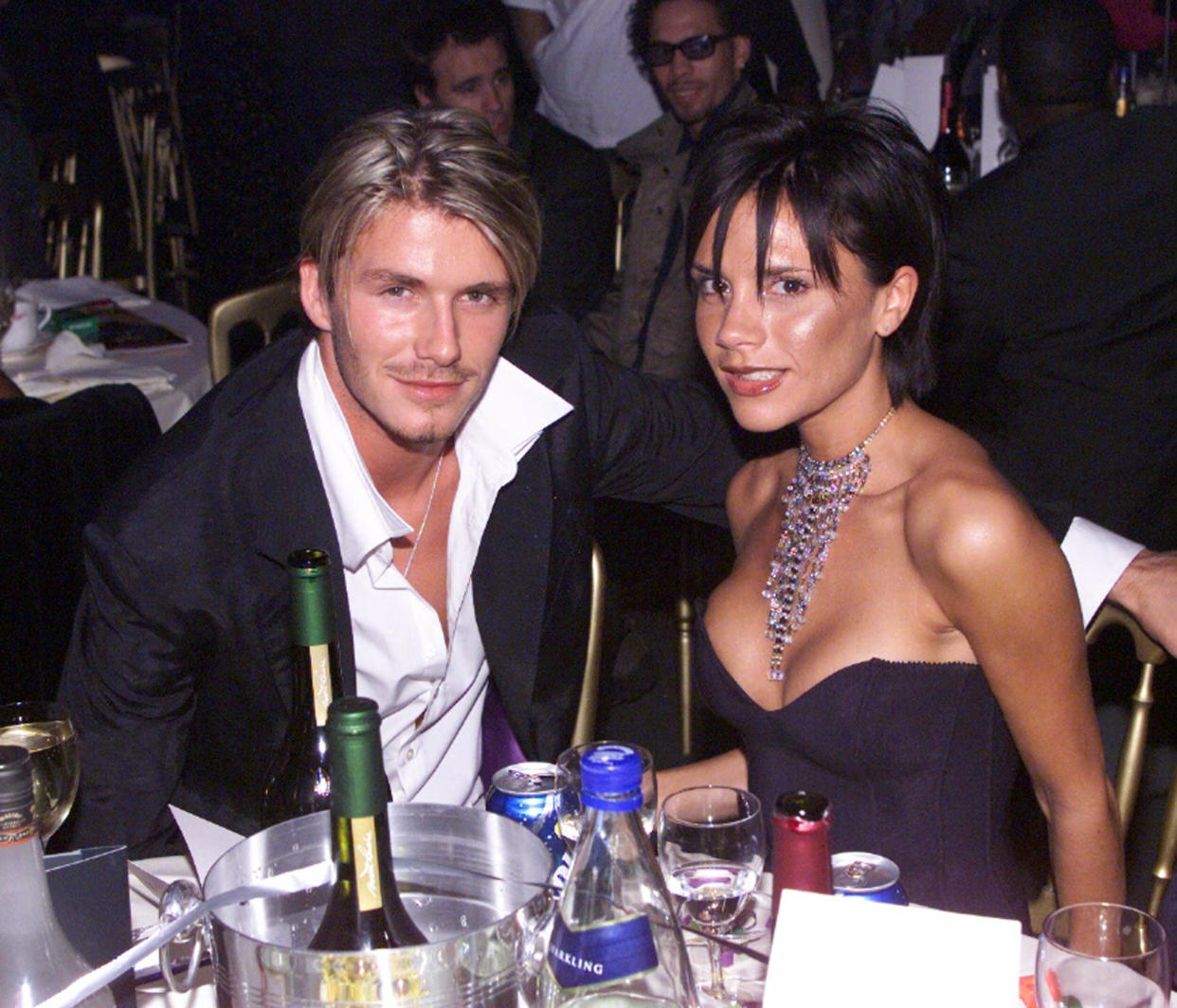 David Beckham and Victoria pictured in 1999