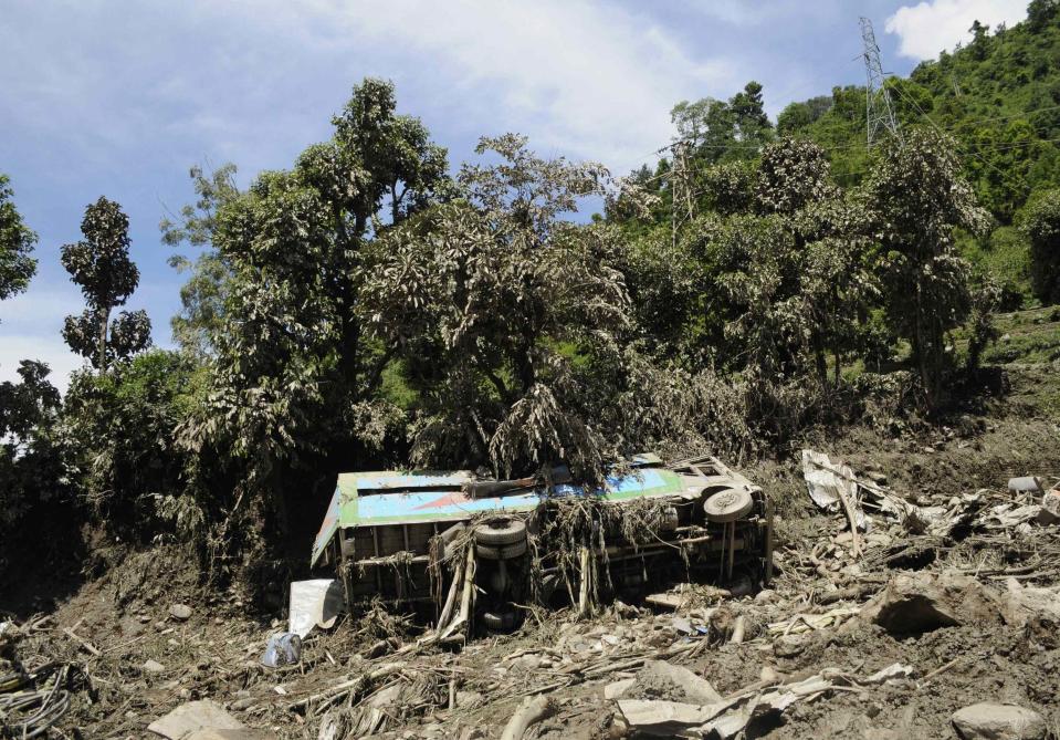 Landslide in northern Nepal