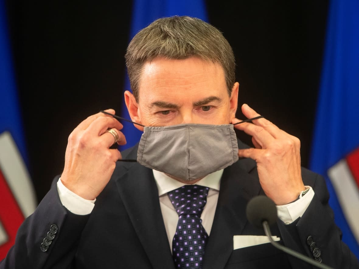 Alberta Health Minister Jason Copping said on Monday that he has tested positive for COVID-19. (Jason Franson/The Canadian Press - image credit)