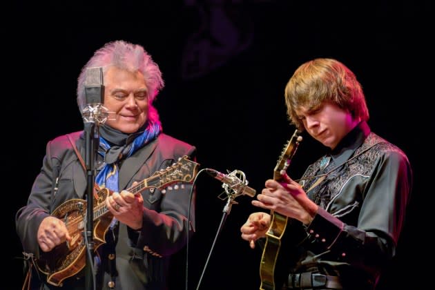 Mandolin prodigy Wyatt Ellis pairs with Marty Stuart for the new music video "Blue Smoke." - Credit: Laci Mack*