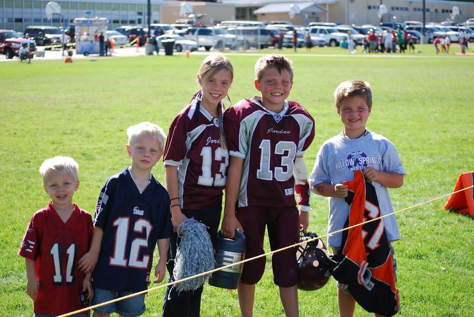 Five of the six Wilson kids pose for a picture during their youth. From left to right: Isaac, Micah, Whitney, Zach and Josh. Not pictured is the Wilsons’ youngest child Sophie. | Wilson family