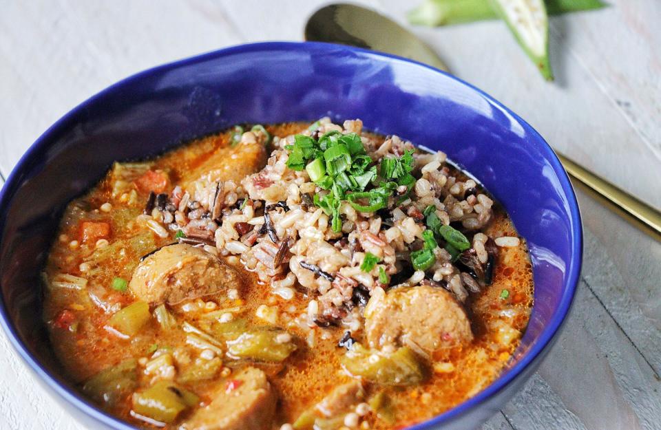 Vegan File Okra Gumbo