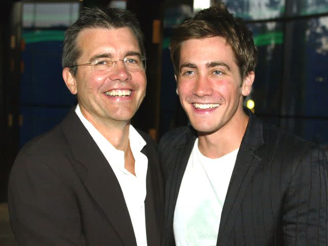 <p>Kevin Winter/Getty</p> Stephen Gyllenhaal and Jake Gyllenhaal at the premiere of "The Good Girl" in 2002