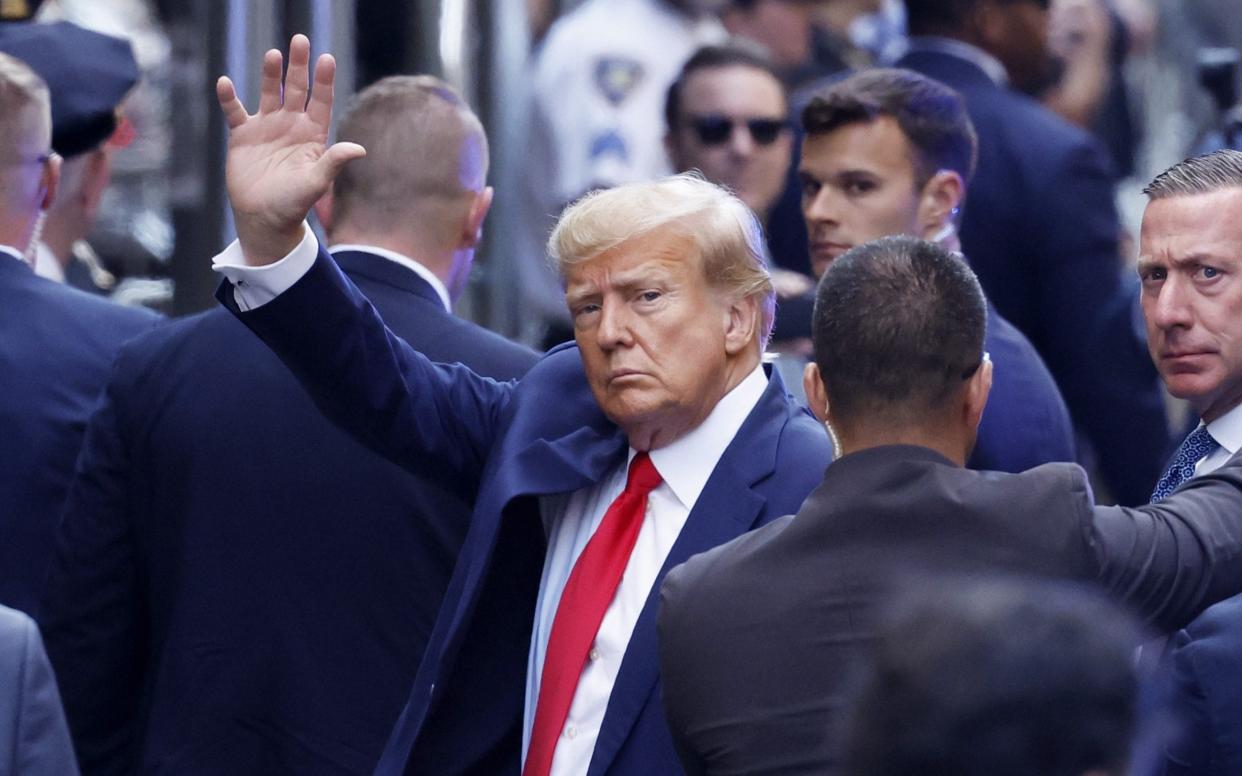 President Donald Trump arrives at New York Criminal Court - John Angelillo/UPI/Shutterstock