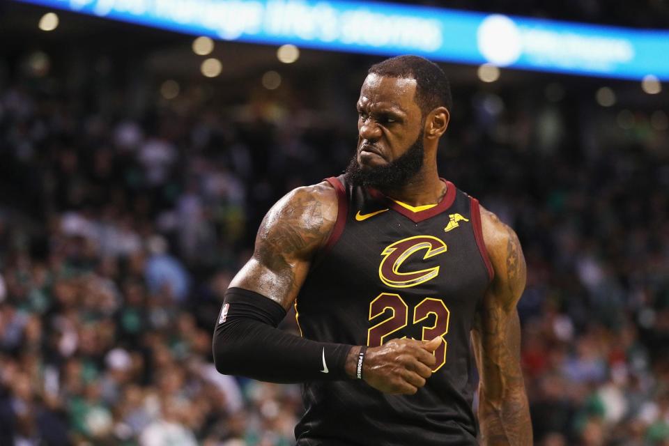 It’s unlikely LeBron James wants to deal with LaVar Ball’s antics. (AP)