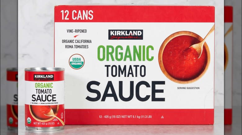 Costco Kirkland organic tomato sauce