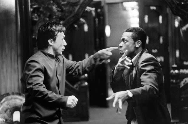 Actors Jackie Chan and Chris Tucker in a scene from the movie 