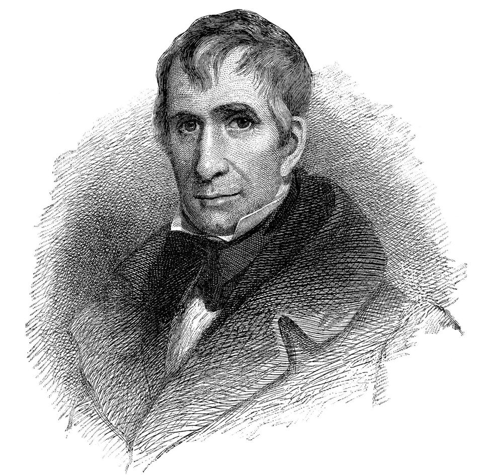 Portrait of William Henry Harrison (1773 - 1841), the ninth President of the United States (1841).