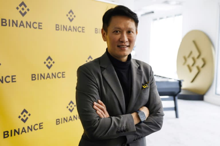 Richard Teng, le nouveau patron de Binance, à Paris, le 9 avril 2024 (Ludovic MARIN)