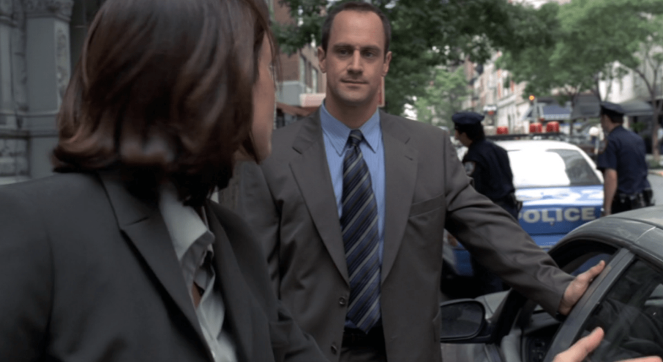 Chris Meloni and Elliot Stabler and Mariska Hargitay as Olivia Benson (