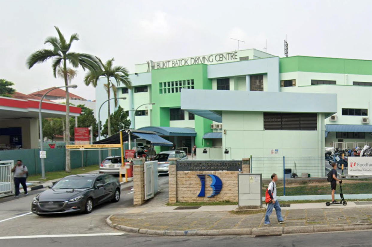 The Bukit Batok Driving Centre has advised its affected customers who have existing lesson bookings to cancel them immediately. (PHOTO: Google Street View screengrab)