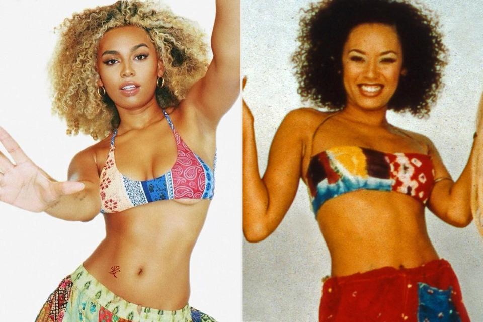 Mel B's daughter, Phoenix, recreating her moms Spice Girls outfits on TikTok and Instagram