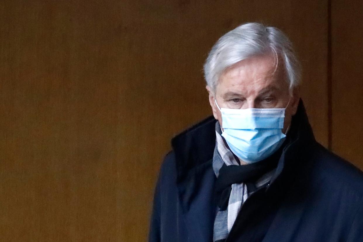 European Union’s Brexit negotiator Michel Barnier leaves a meeting in central London (AFP via Getty Images)