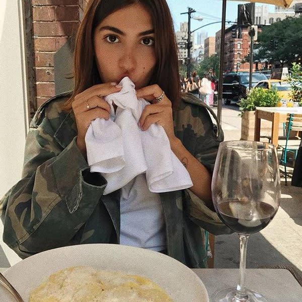 <p>Patricia Manfield, une célèbre blogueuse italienne, est également une grande adepte de pâtes.<br> Crédit photo : Instagram Patricia Manfield </p>