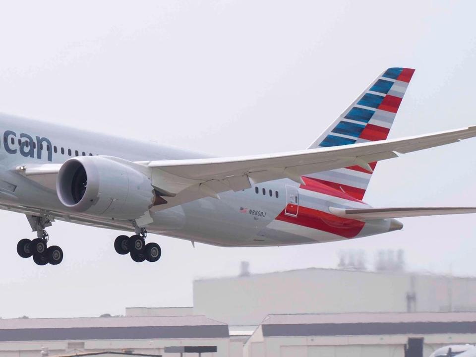 American's first 787 since the FAA paused deliveries.