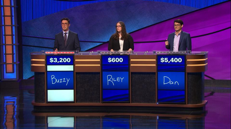 Buzzy Cohen competes on "Jeopardy!"