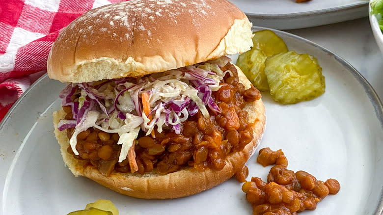 sloppy Joes on bun