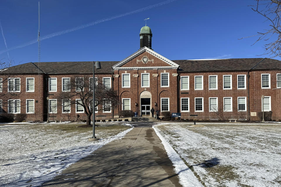 The campus of Lincoln University is shown Wednesday, Jan. 17, 2024, in Jefferson City, Mo. The historically Black college in Missouri is in turmoil after the suicide of an administrator who alleged she was bullied. Antoinette Bonnie Candia-Bailey's death has spurred student protests at the idyllic red-brick campus in Jefferson City. Moseley agreed last week to go on paid leave pending a third-party investigation, but many of the school's 1,800 students and its alumni group are calling for his termination. (AP Photo/Summer Ballentine)