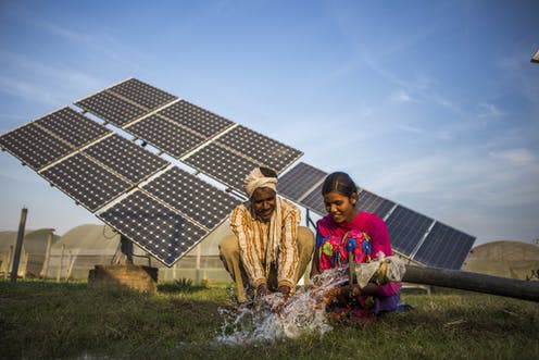 <span class="caption">Climate finance can help developing countries cut their emissions.</span> <span class="attribution"><a class="link " href="https://www.flickr.com/photos/60632847@N03/16004090285" rel="nofollow noopener" target="_blank" data-ylk="slk:Prashanth Vishwanathan (IWMI) / flickr;elm:context_link;itc:0;sec:content-canvas">Prashanth Vishwanathan (IWMI) / flickr</a>, <a class="link " href="http://creativecommons.org/licenses/by-nc-sa/4.0/" rel="nofollow noopener" target="_blank" data-ylk="slk:CC BY-NC-SA;elm:context_link;itc:0;sec:content-canvas">CC BY-NC-SA</a></span>