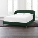 <p><strong>Crate & Barrel</strong></p><p>crateandbarrel.com</p><p><strong>$1399.00</strong></p><p>For a luxurious look, velvet bed frames are majorly on trend. Crate & Barrel's upholstered bed frame is available in emerald, light blue, gray and pink. According to one reviewer, the plush, cushioned headboard is "super soft and comfy to lie back on" while lounging in bed. We love that the velvet is made with synthetic polyester fibers, because synthetic fibers are durable and typically easy to care for or spot clean. <strong>With brass-finished stainless steel legs and detailing, this Art Deco–style bed frame is sure to make any space more stylish. </strong>Reviewers rave that the bed is elegant and even more beautiful in person than it appears online. Note this style is only available in Queen and King sizing, and it may take several weeks to several months for your bed frame to arrive because it is made to order. </p>