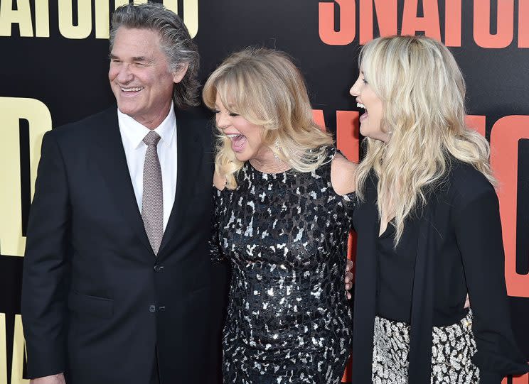 Kurt Russell, Goldie Hawn and Kate Hudson attend the Premiere Of 20th Century Fox's 