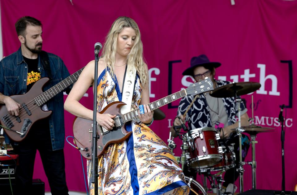 Thousands gather at Cascades Park for the tenth annual Word of South Literature and Music Festival on Saturday April 27, 2024.