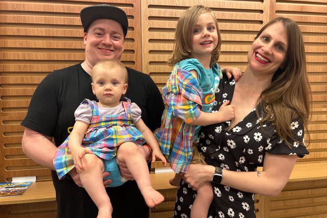 <p>Courtesy of Danny Tamberelli and Kate Tamberelli</p> Danny and Kate Tamberelli with daughter Penelope and son Alfie