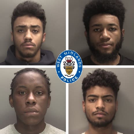 Tyrique King, Brian Sasa Nehemie Tampwo and Zenay Pennant-Phillips have all been convicted. (West Midlands Police)
