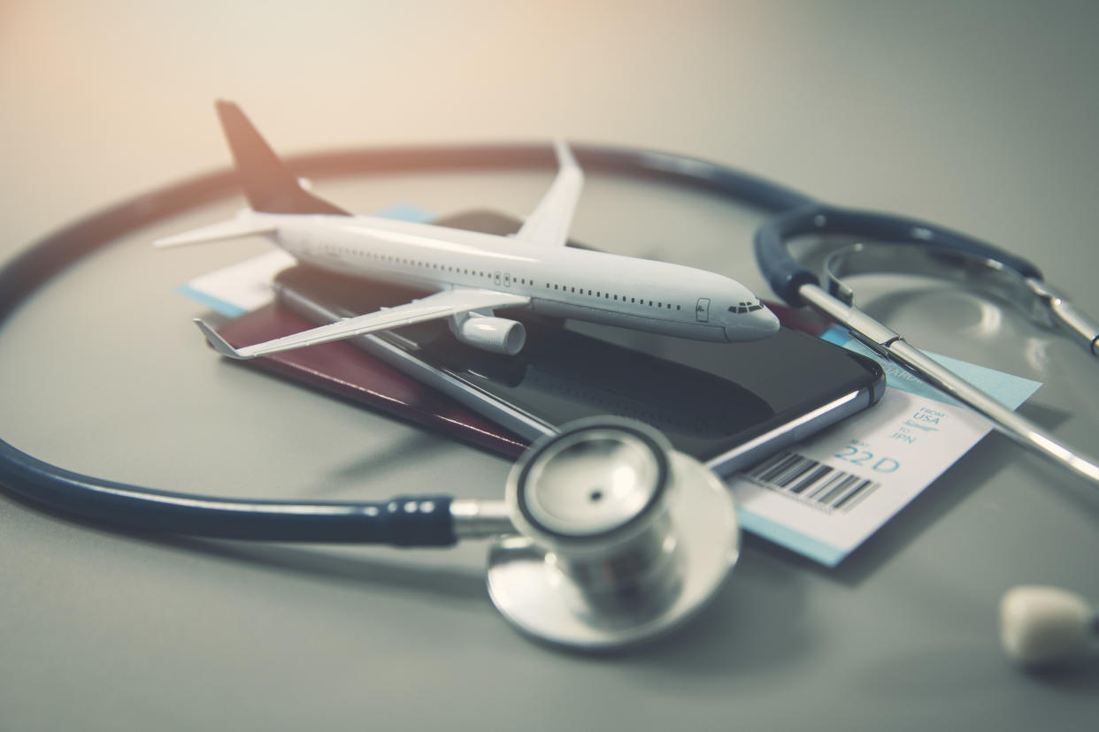 Travel insurance can cover medical costs as well as flight cancellations. (Getty Images)