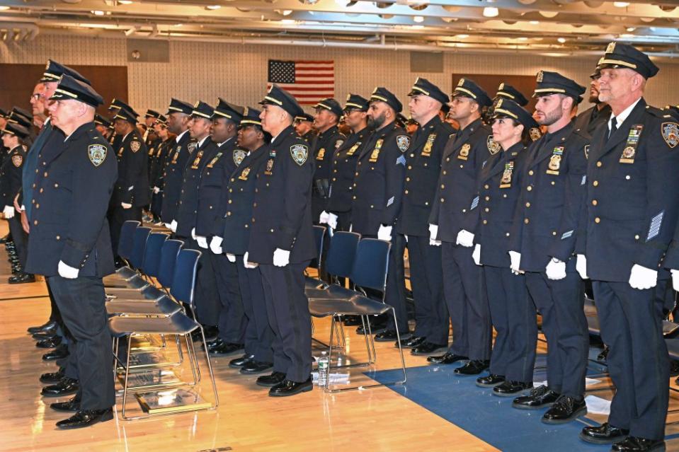 Currently, the NYPD has 33,695 uniformed officers, just over 1,300 fewer than the budgeted headcount. Gregory P. Mango