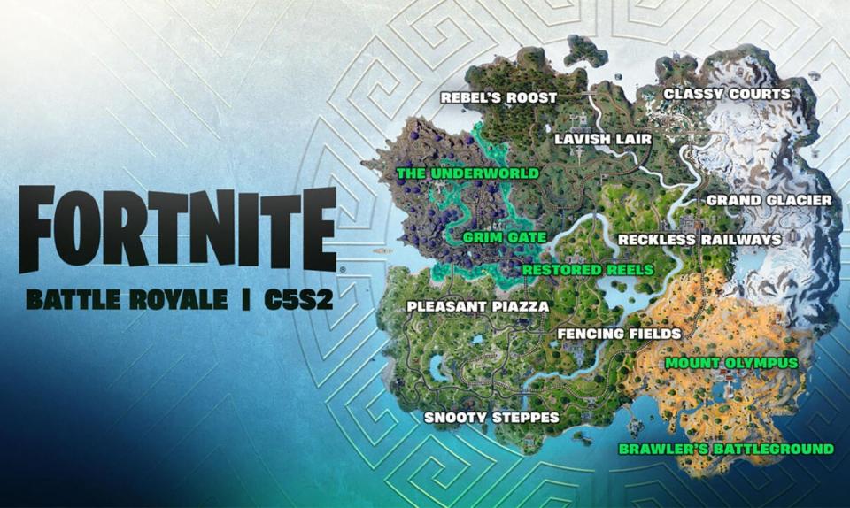 Fortnite Chapter 5 Season 2 map (Epic Games)