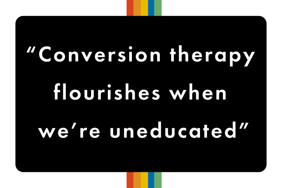 we need to talk about conversion therapy