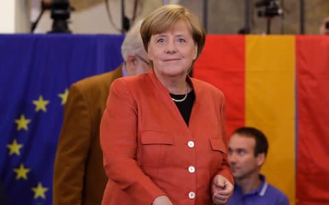 German Chancellor Angela Merkel  - Credit: AP