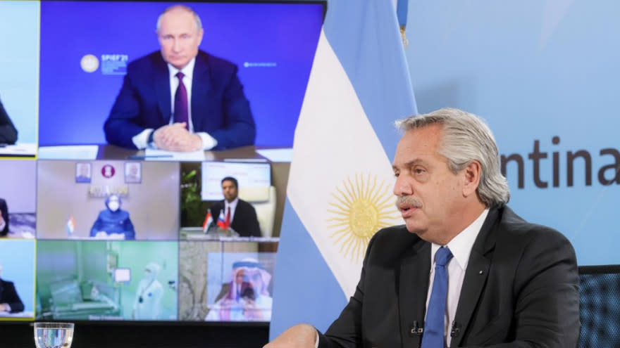 Será el primer encuentro cara a cara entre Alberto Fernández y Vladimir Putin