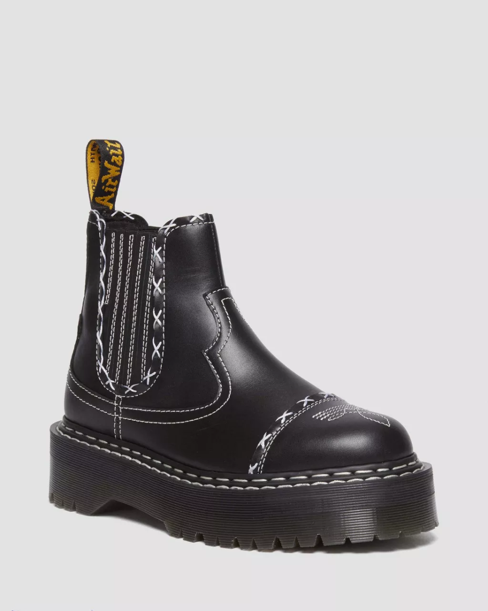 Dr. Martens' 2976 Contrast Stitch Leather Chelsea Boots.