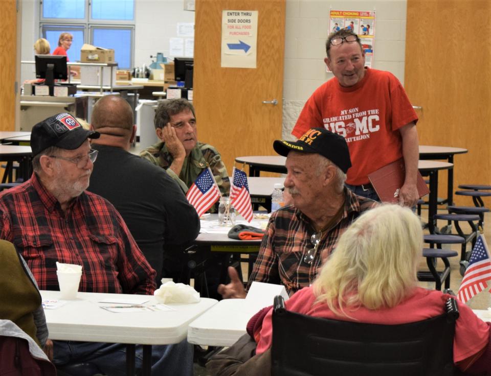 Veterans enjoyed the opportunity to reminisce with others who may have been from different places and served at different times, but had a lot in common.