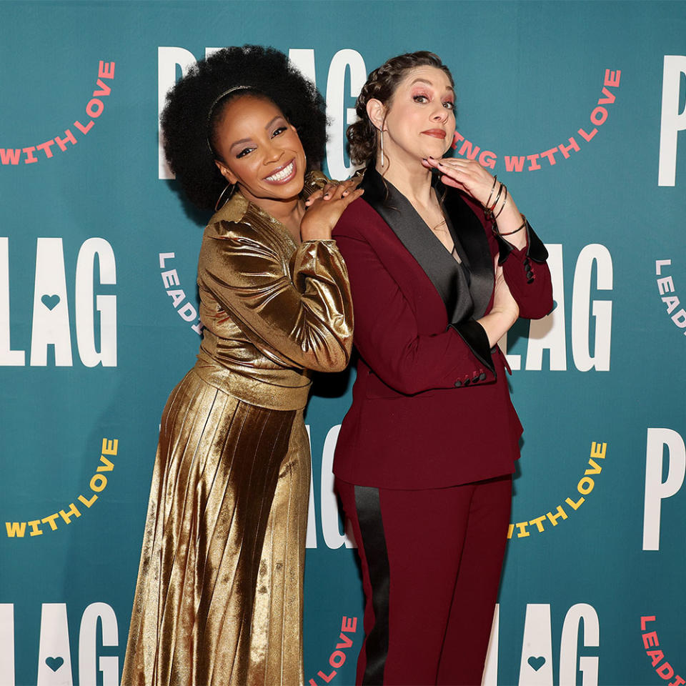 Amber Ruffin and Jenny Hagel attend the PFLAG 50th Anniversary Gala at The New York Marriott Marquis on March 03, 2023 in New York City.