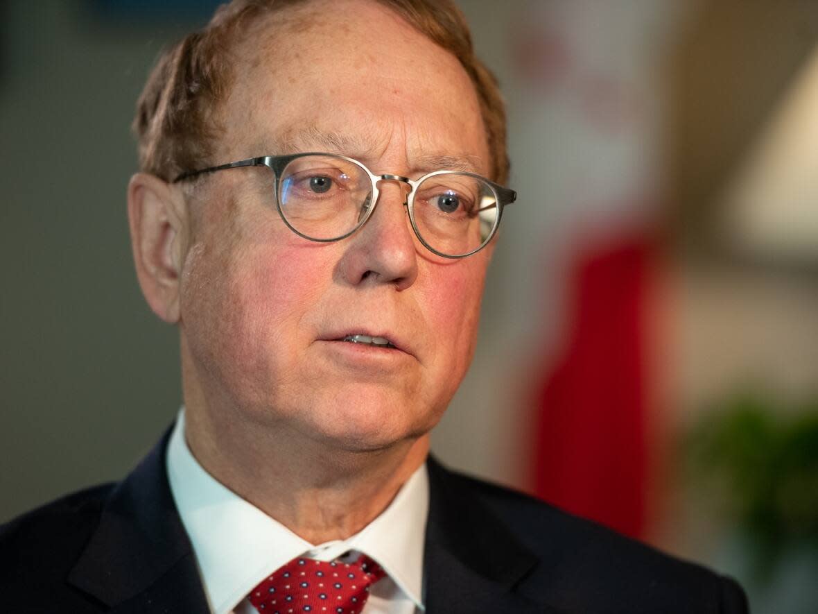 B.C. Indigenous Affairs Minister Murray Rankin says the provincial government isn't responsible for the arrests of dozens of activists in their standoff with RCMP over the Coastal GasLink pipeline project.  (Mathieu Thériault/CBC - image credit)