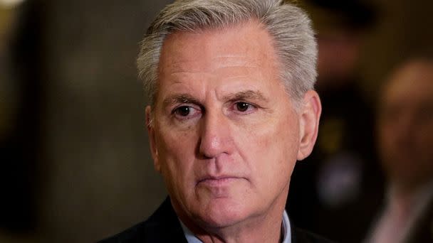 PHOTO: Speaker of the House Kevin McCarthy speaks to reporters at the U.S. Capitol in Washington, Jan. 12, 2023. (Elizabeth Frantz/Reuters)